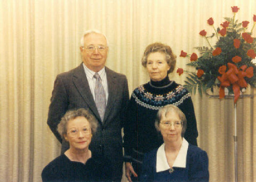 Kenneth, Pearl, Delores and Dorothy Bingen at Francis Bingen's funeral
